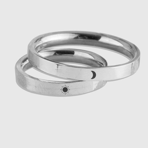 JUEGO Anillo Sol y Luna